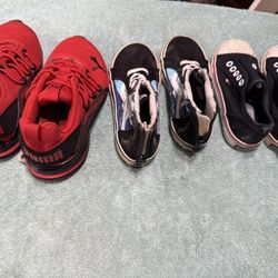 Kids Shoes 3 Pair Vans n Puma