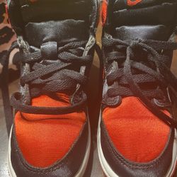 Little Kids Satin Bred Air Force Ones 