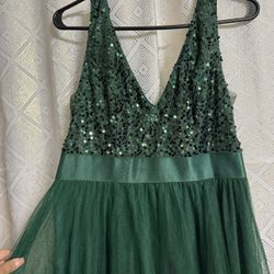 Emerald Green Dress