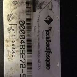 🔊 Rockford Fosgate T400-4 Power Series Amp – $250 (Tempe)