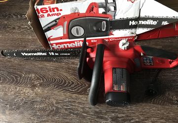 Homelite 16” electric chain saw