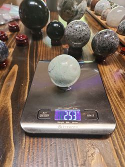 White Agate $13 Sphere