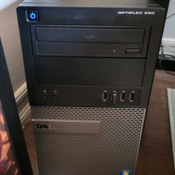 Dell Optiplex 990 Desktop PC Tower | Upgraded 500GB SSD | i5, 8GB RAM | Samsung 24" Monitor