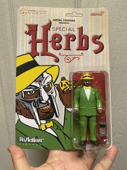 MF Doom Super7 Reaction Figures  Metal Fingers Present Special Herbs MF DOOM  (Wave 3) 