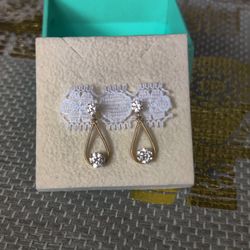 10k Yellow Gold Drop Earrings 