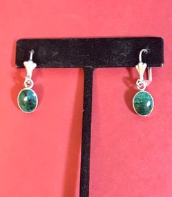 Sterling Green Earrings