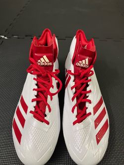 adidas Men’s White Red Football Cleats US 13.5 EU 48⅔ CG4942