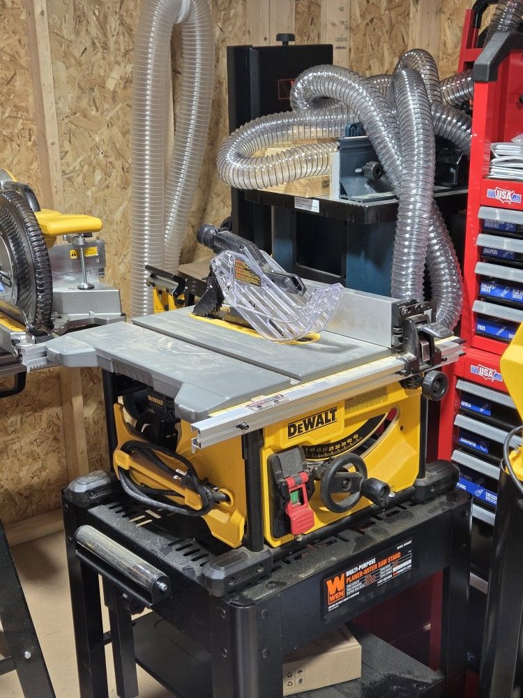 Dewalt Table Saw With deluxe cart