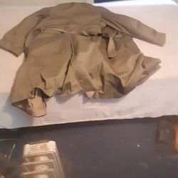 Military Medium Size Trench Coat with Liner