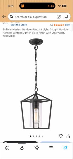 Exterior chandelier