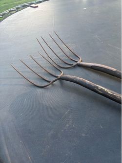 Vintage hay forks.