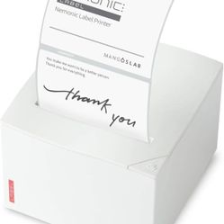 Nemonic Label Printer MIP-001LW | Durable Bluetooth Thermal Label Printer for Small Business | Portable Wireless Printer & Inkless Shipping Label Make