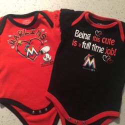 Marlins Baby Shirts 6-9M