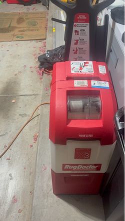 Rug doctor mighty pro x3 with upholstery attachment.