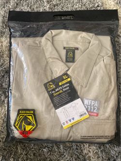 Black Stallion NFPA 2112 Flame Resistant Stone Coveralls CF2117-ST Men’s XL