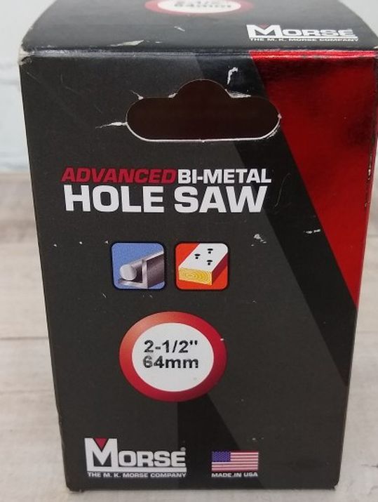 Hole Saw, Primary Material Application Metal, Bi-Metal Tooth Material, 2 1/2 in Saw