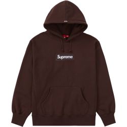 Supreme Box Logo Hoodie Brown Size Medium