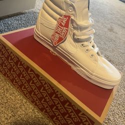 Women’s White High Top Vans 