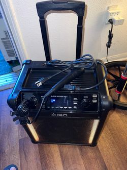 *ION* BlockRockerMax. With lights Bluetooth party speaker.  New Battery