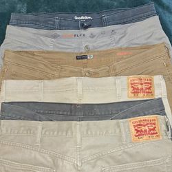 6 Assorted Pants