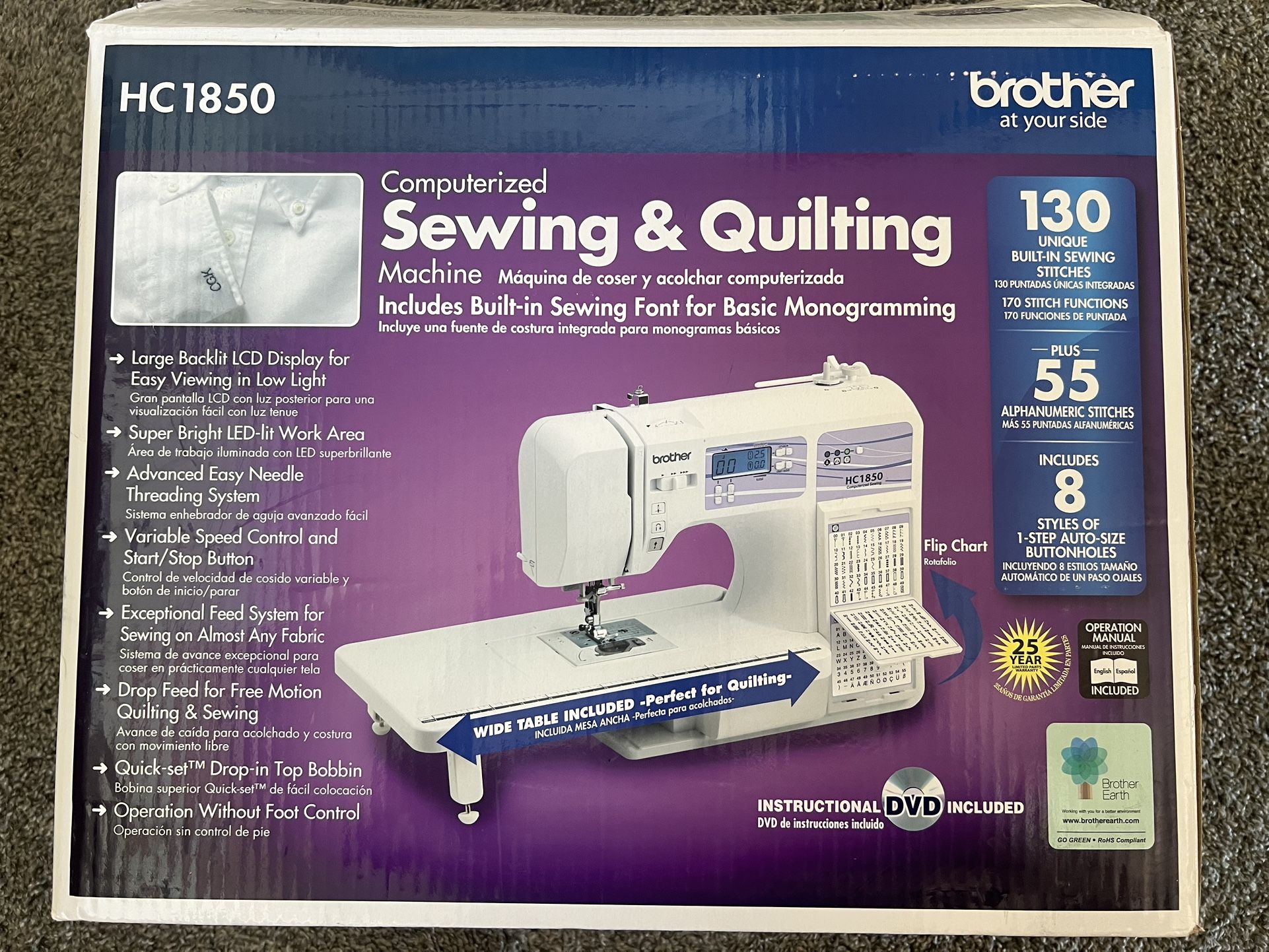 Brother HC1850 Computerized Sewing Machine