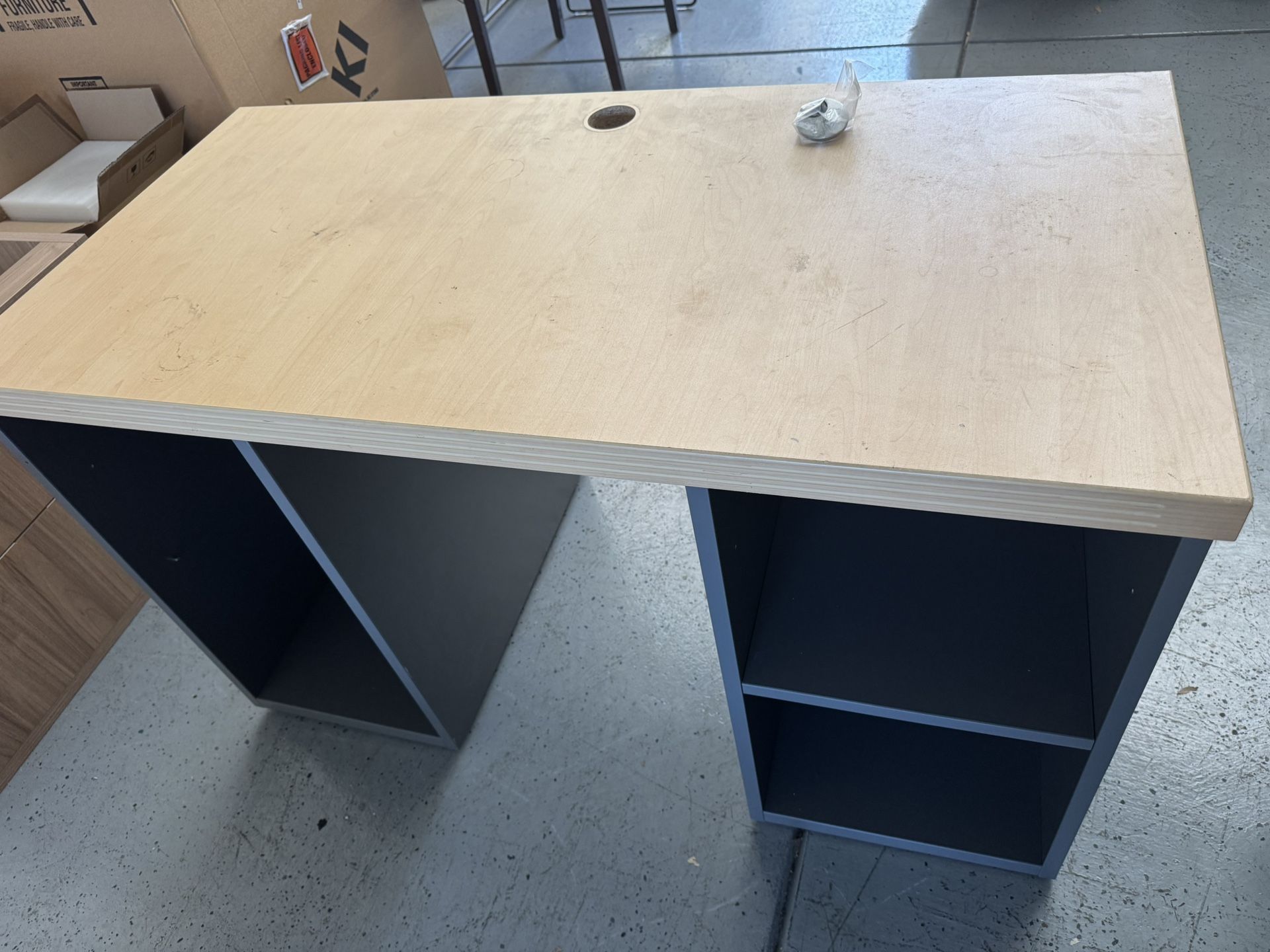 4’x2’ Table top with two pedistals