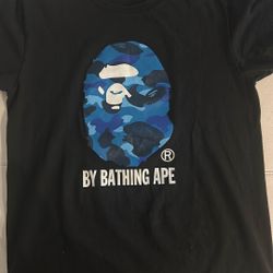 A Bathing Ape BAPE T-shirt blue camo