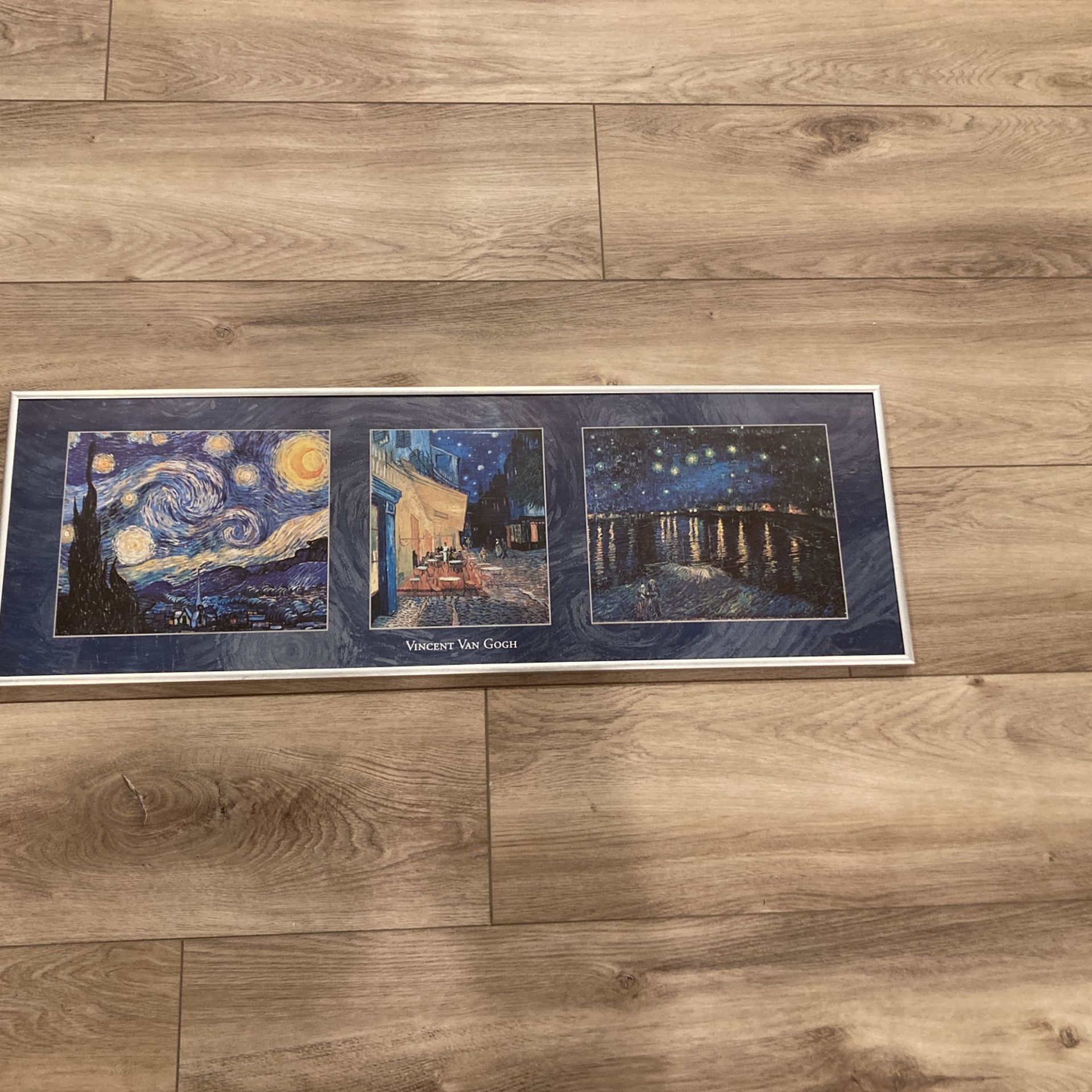 Silver Framed Van Gogh Art Trio