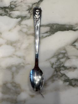 Vintage Geber Silver Plated Baby Spoon