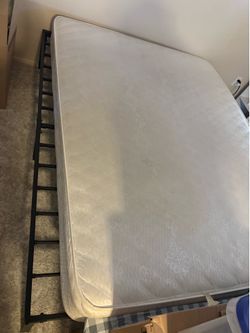 Queen size mattress and frame