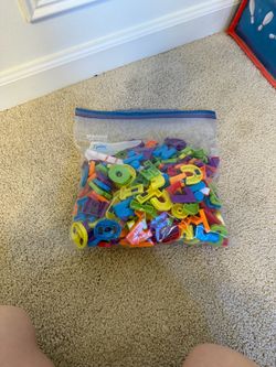 Alphabet fridge magnets