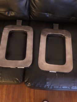 Rectangular Aluminum Black Nickel Vase  Set of 2
