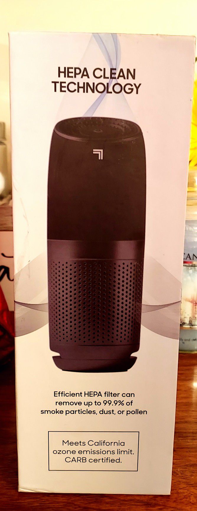 SHARPER IMAGE PORTABLE AIR PURIFIER WITH TRUE HEPA FILTER