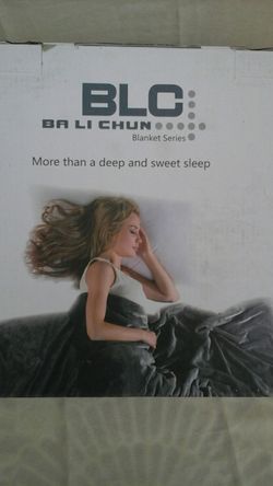 L C Blanket Series Queen size Ivory in color