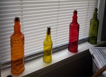 Beautiful Colored Glass Bottles