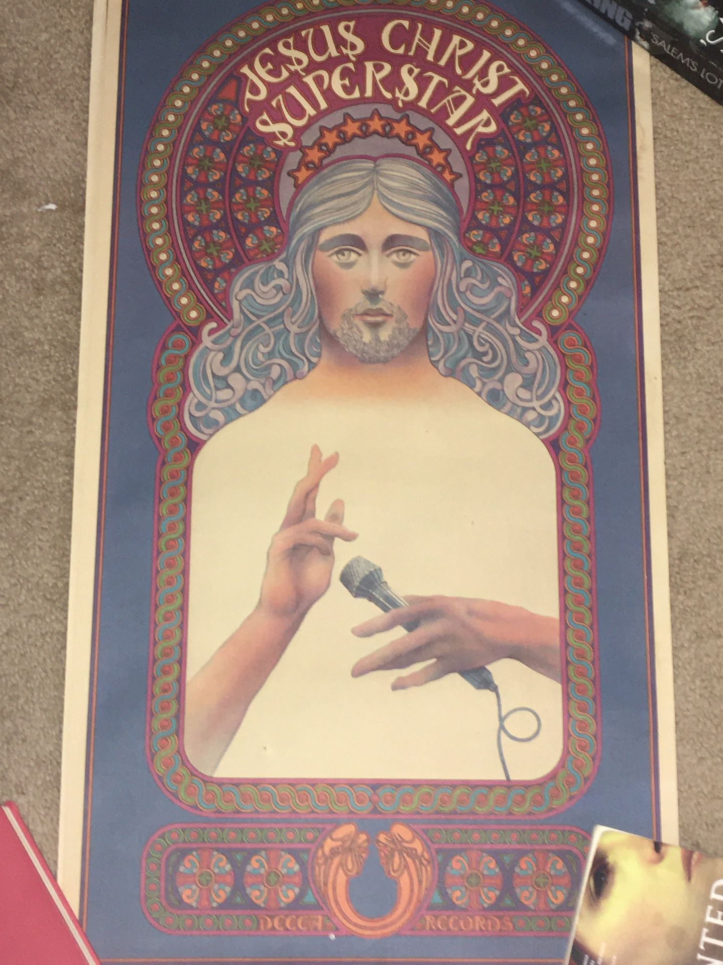 Vintage Poster - Jesus Christ Superstar  Playbill  Andrew Lloyd Webber Rock Opera 1970’s Broadway Production