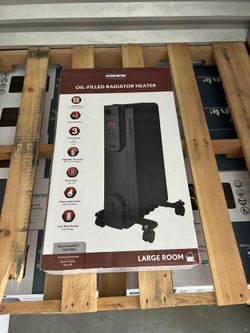 Konwin 1500-Watt Black Indoor Electric Oil-Filled Space Heater