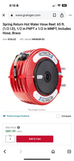 Retracta Air Hose Reel Heavy Duty