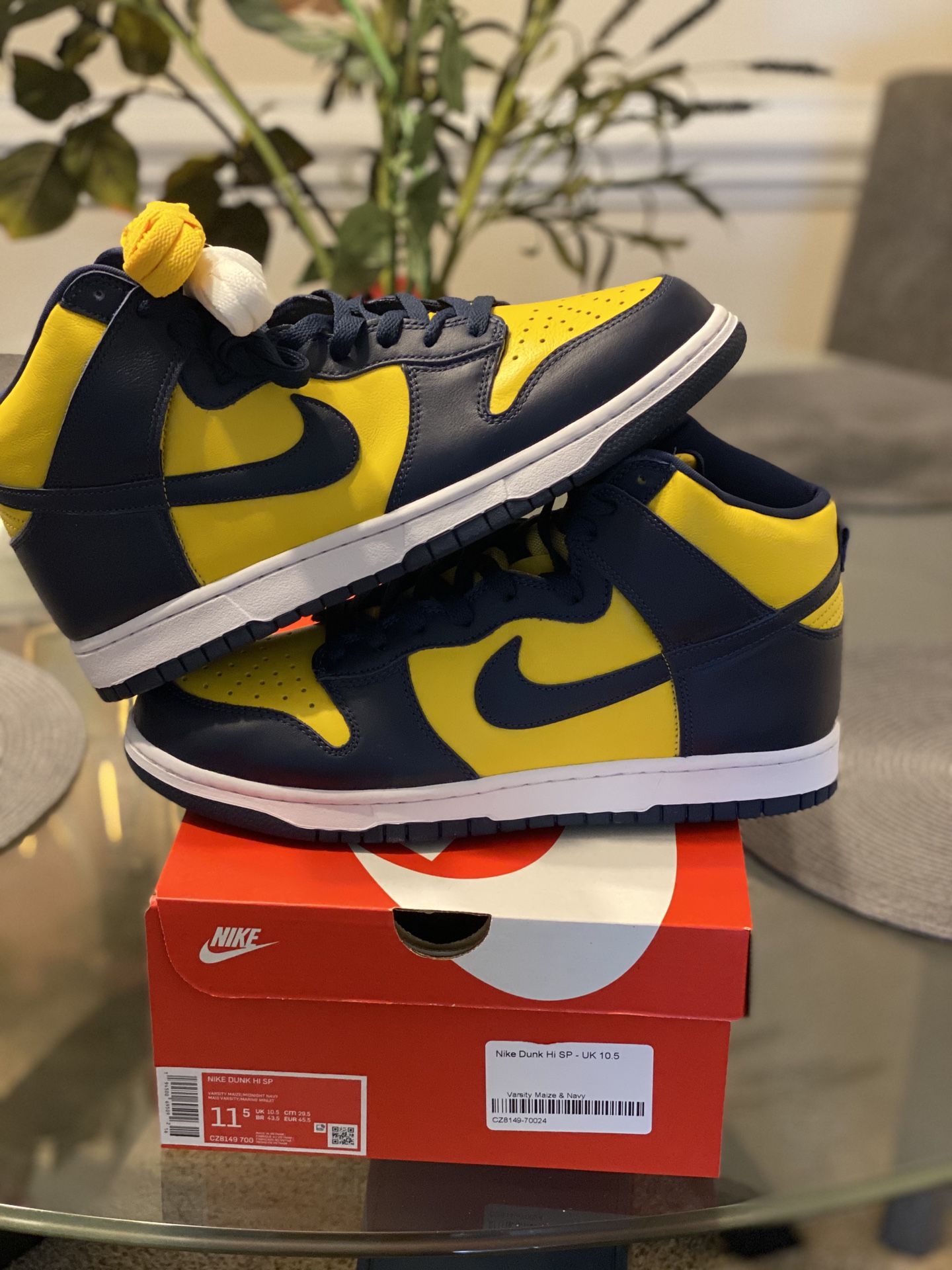 Nike SP Dunk High “Michigan “ 2020 SIZE US 11.5 UK 10.5 Travis Scott Effect