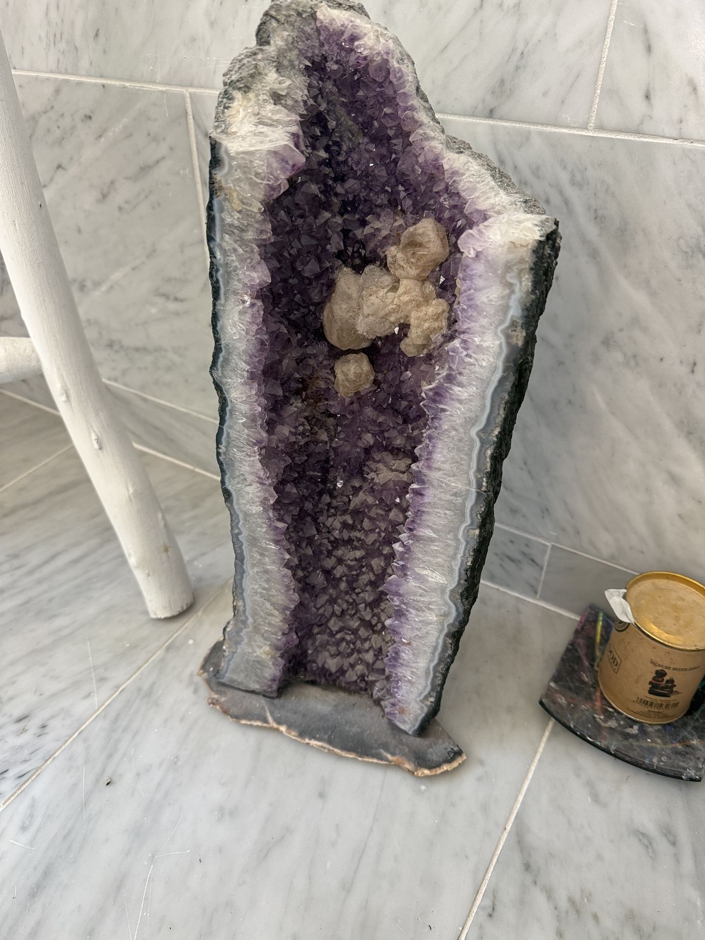 Massive Amethyst Citrine Geode – Statement Crystal, 55+ lbs