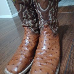 Mens Tony Lama Full Qiill Ostrich Boots