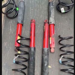 $160 - 2009 - 2017 Jeep Rubicon Sahara Model Gas Charged Shocks Springs 