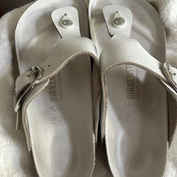 White Birkenstock Sandals 