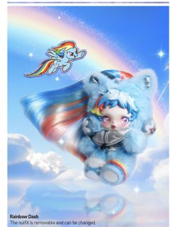 POP MART Skull Panda X My Little Pony Collab- Rainbow Dash