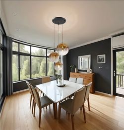 MZS tech 3 globe pendant chandelier-NEW