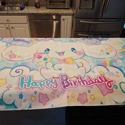 Cinnamaroll Birthday Backdrop