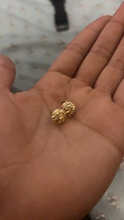 14k Gold Nugget Earings