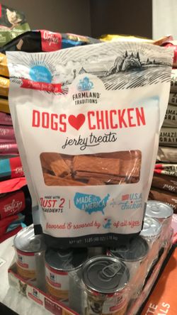 Farmland Dogs Chicken Jerky Treats 3 lbs