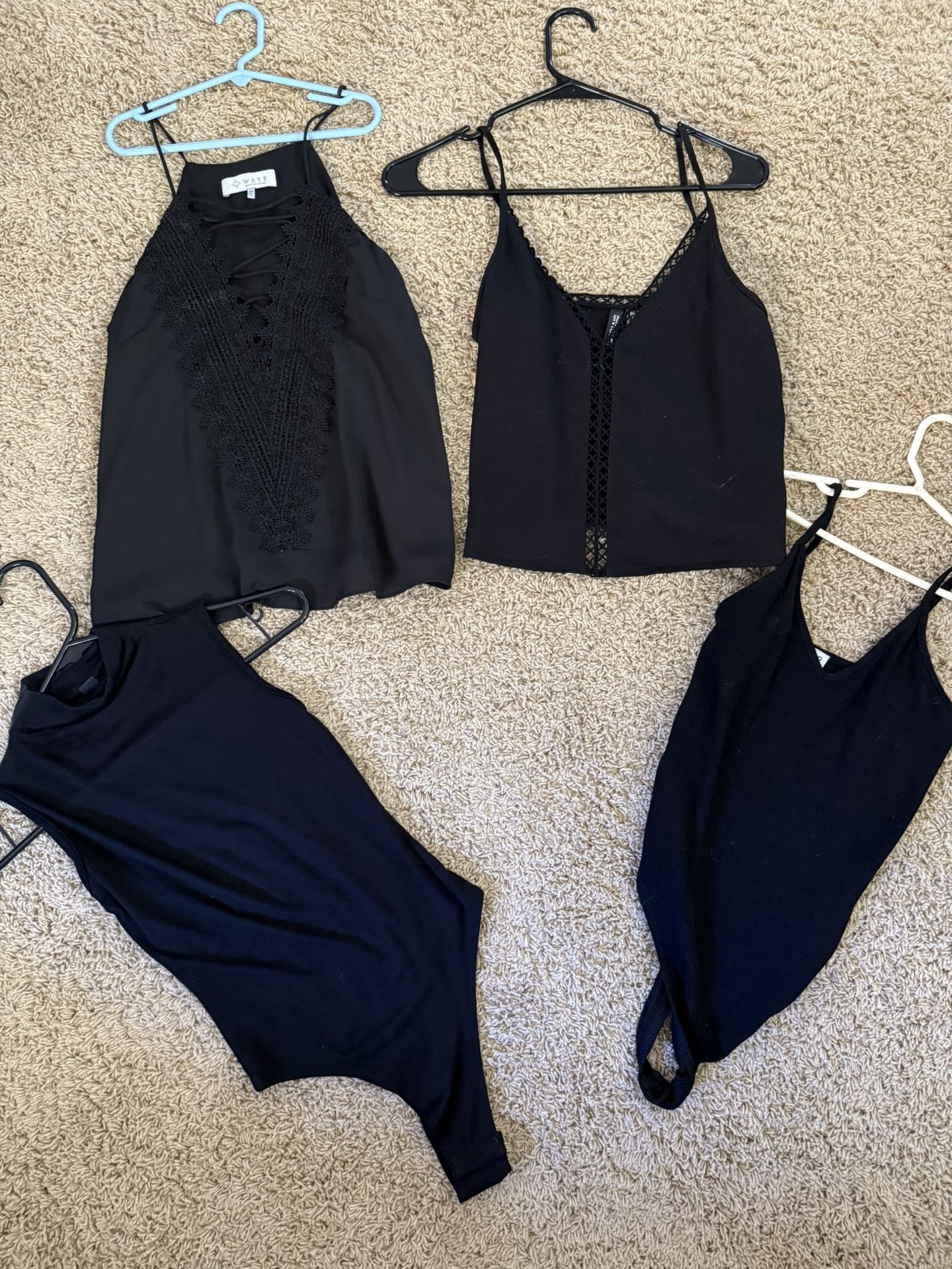 Womens XS Black Tops