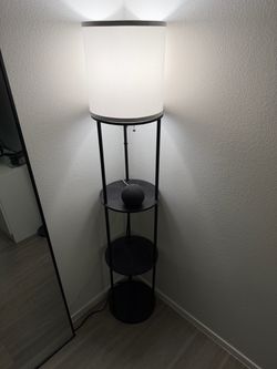 Lamp with shelves